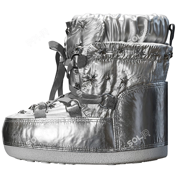 Lunar King Boots 3D model image 2