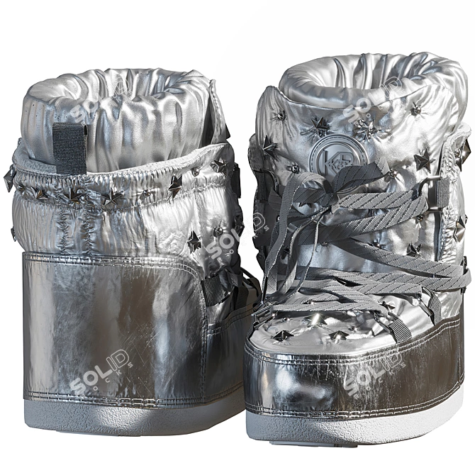 Lunar King Boots 3D model image 3