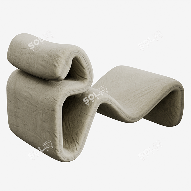 Sleek and Stylish Etcetera Chair 3D model image 2