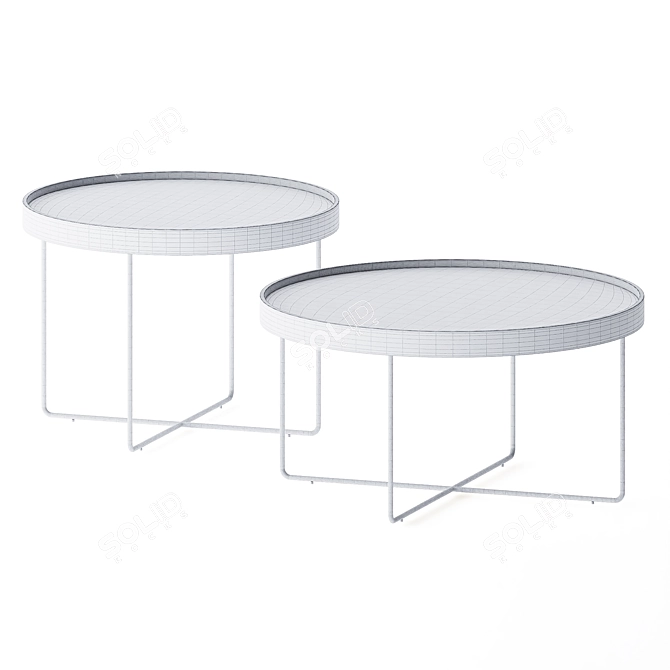 Passepartout Round Coffee Table: Sleek and Stylish 3D model image 4