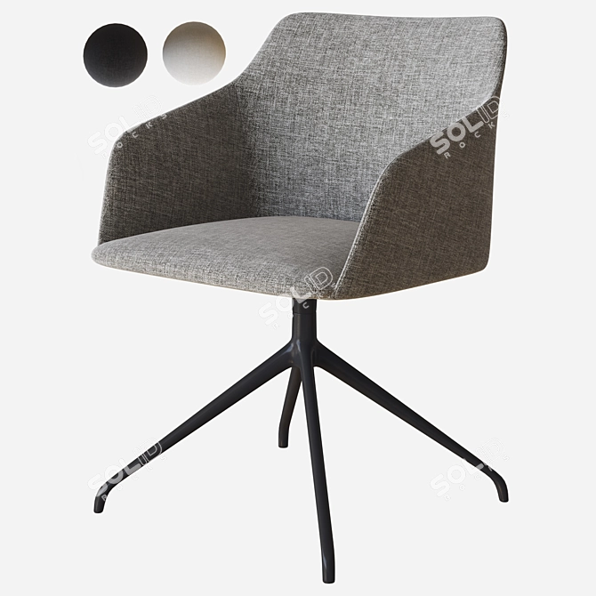 Sleek Elle Chair: Calligaris 3D model image 4