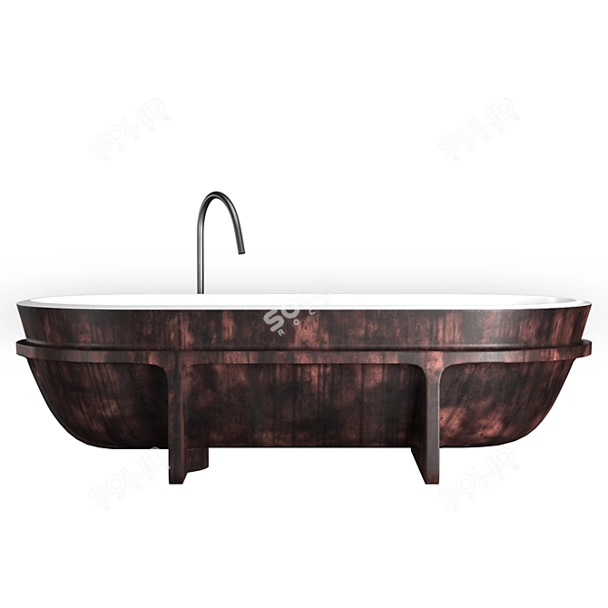 Controstampo Bathtub: Modern Elegance in Cristalplant 3D model image 3