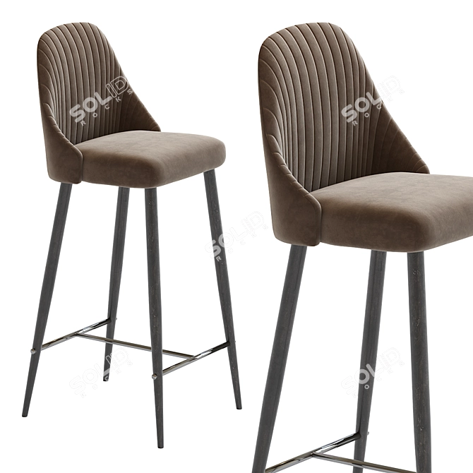 Elegant DeepHouse Bary Barstool 3D model image 3