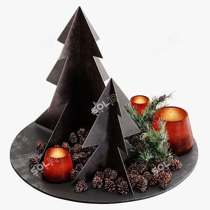Holiday Bliss: New Year's Decor 3D model image 1