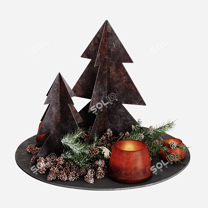 Holiday Bliss: New Year's Decor 3D model image 2