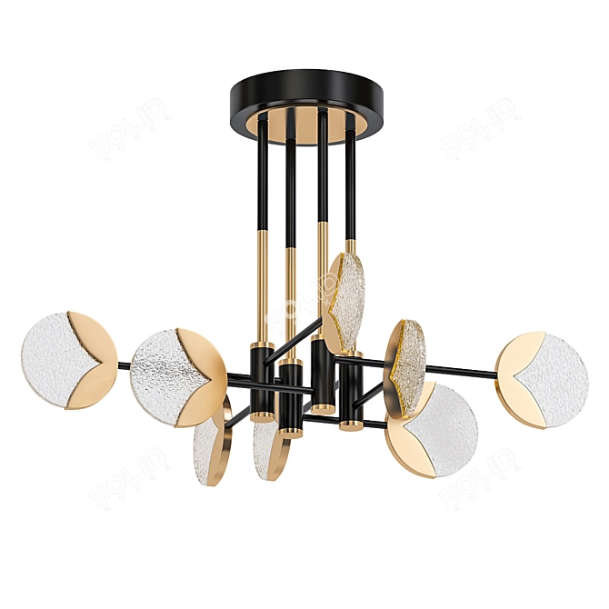 Modern LED Ceiling Chandelier 3D model image 1