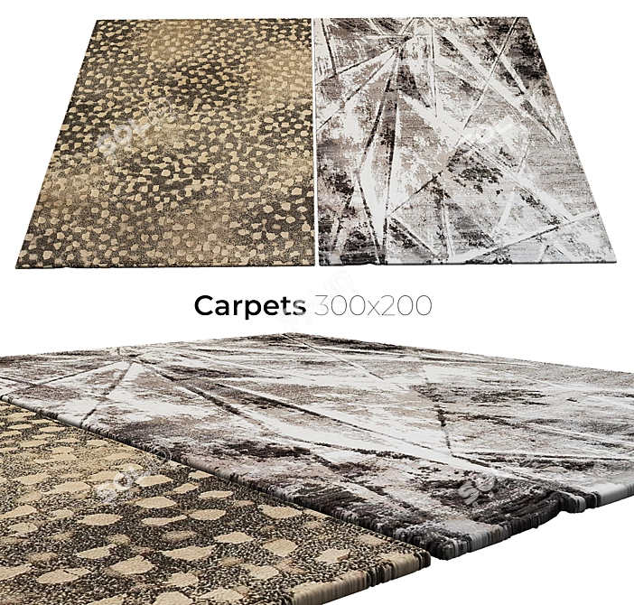 Stylish Interior Carpets 3D model image 1