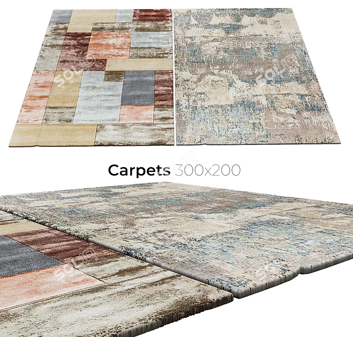 Luxury Rugs for Elegant Spaces 3D model image 1