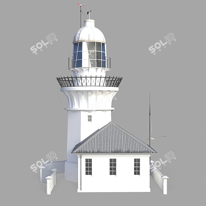 Smoky Cape Lighthouse - Australian Heritage Lighthouse 3D model image 1