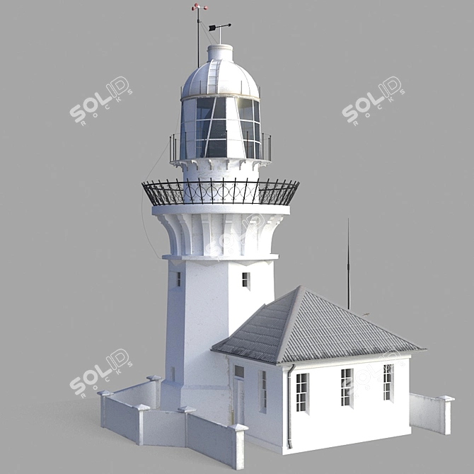 Smoky Cape Lighthouse - Australian Heritage Lighthouse 3D model image 2