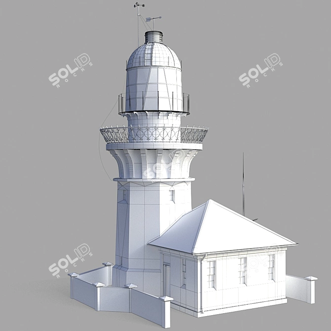 Smoky Cape Lighthouse - Australian Heritage Lighthouse 3D model image 3