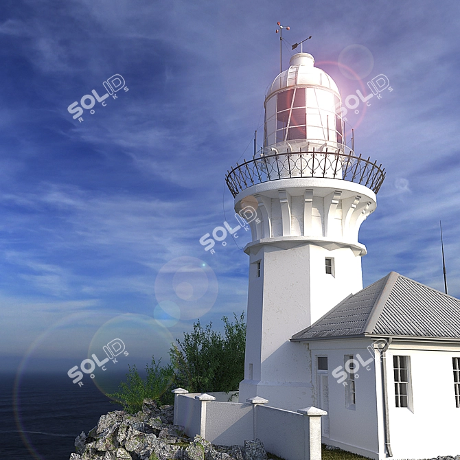 Smoky Cape Lighthouse - Australian Heritage Lighthouse 3D model image 4