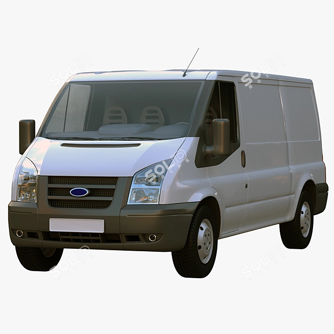 Title: Ford Transit 2006-2014, Medium Base, Low, Cargo Van 3D model image 3