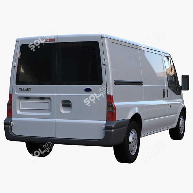 Title: Ford Transit 2006-2014, Medium Base, Low, Cargo Van 3D model image 4