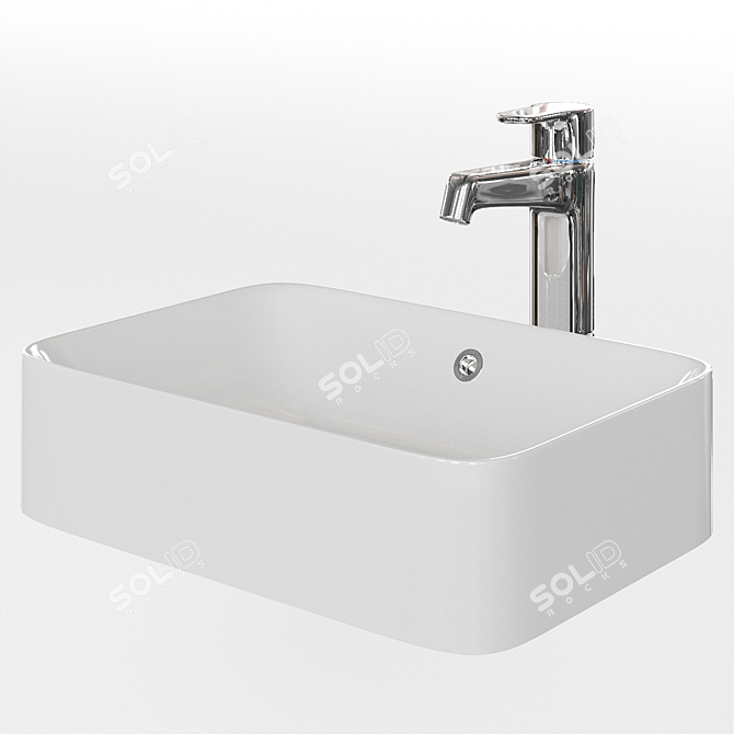 Sleek and Functional: Ikea HÖRVIK Sink 3D model image 1