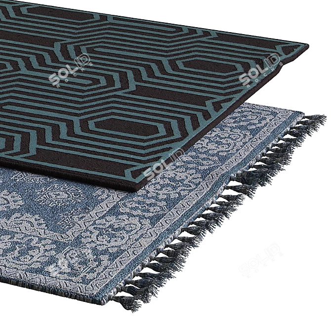Luxury Plush Carpets 3D model image 2