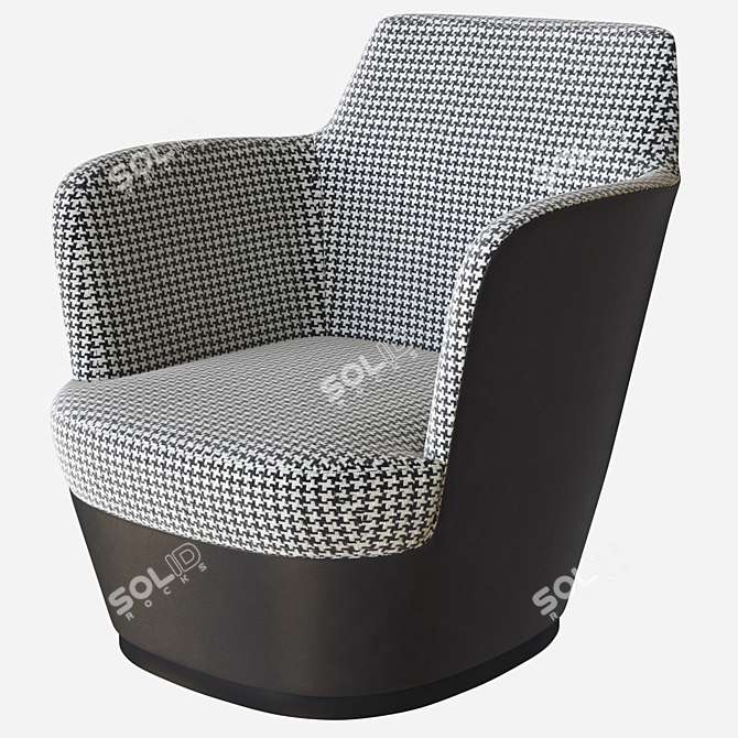 Aspen Lounge Chair by Domo: Elevated Comfort 3D model image 1