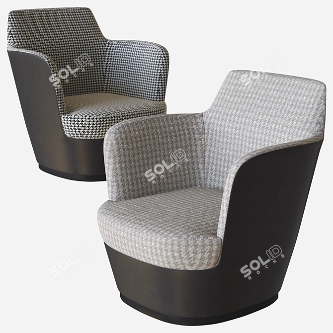 Aspen Lounge Chair by Domo: Elevated Comfort 3D model image 2