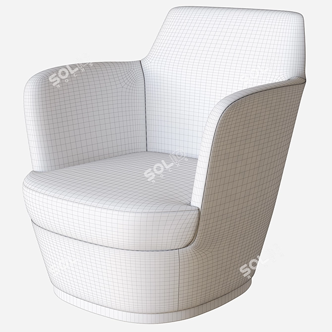 Aspen Lounge Chair by Domo: Elevated Comfort 3D model image 3