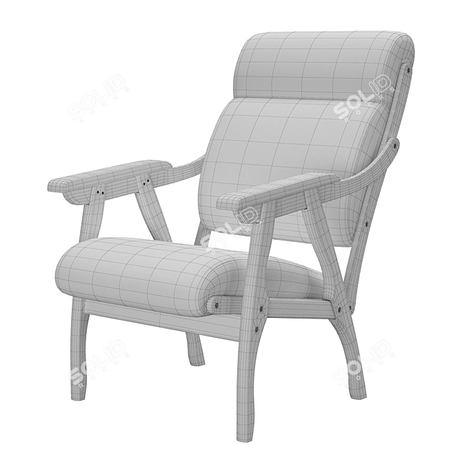 Cozy Kotn Armchair 3D model image 4