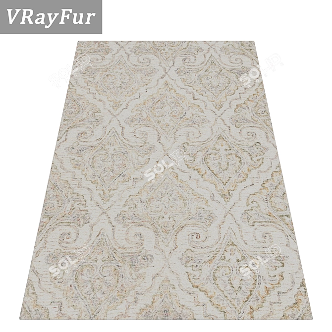 Elegant Carpets Set 3D model image 2