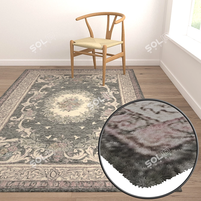 High-Quality Carpet Set 3D model image 5