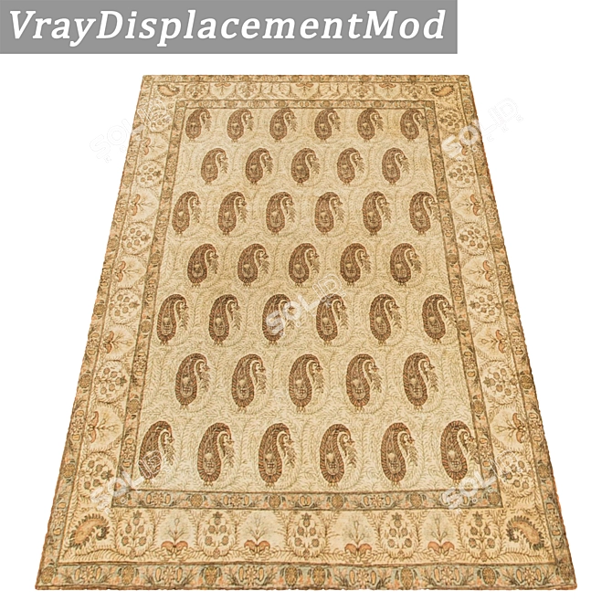 Luxury Carpet Set: High-Quality Textures 3D model image 3