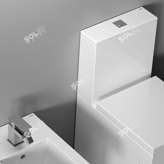 Modern Cube Design for Your Bathroom 3D model image 3