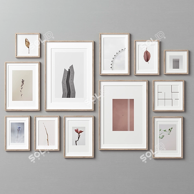 Versatile Picture Frames Set 3D model image 3