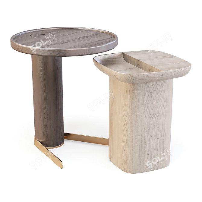 HC28 Cosmo: Versatile Side Tables 3D model image 1