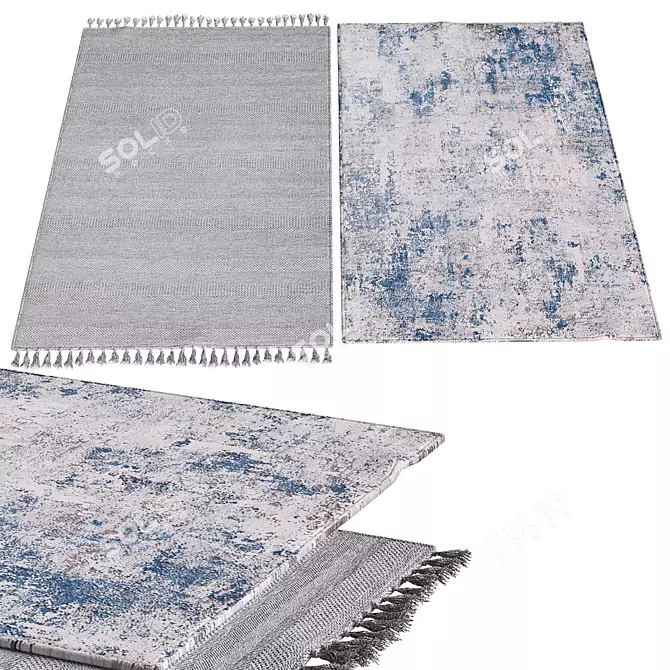 Luxury Polysilk Carpets 3D model image 1