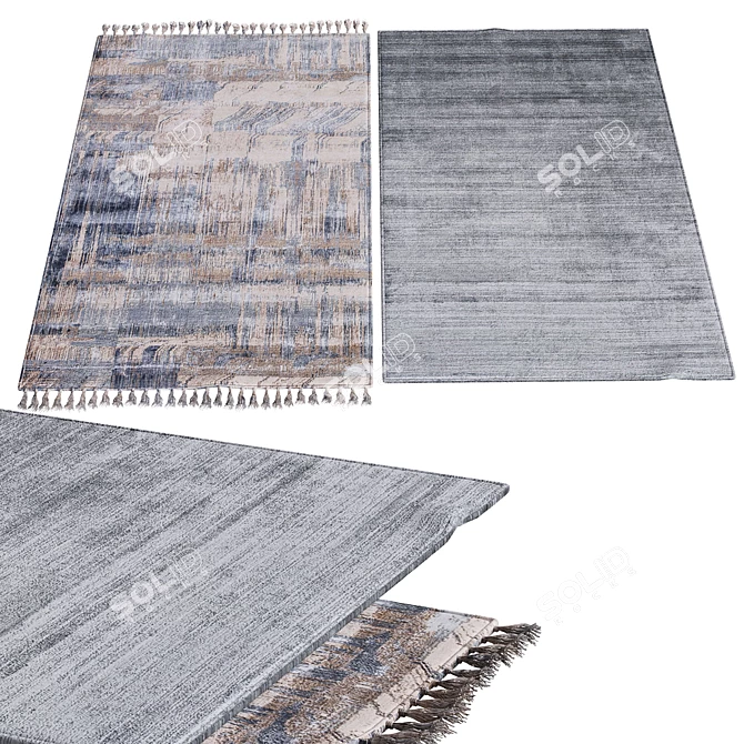 Elegant Floor Coverings: Carpets059 3D model image 1