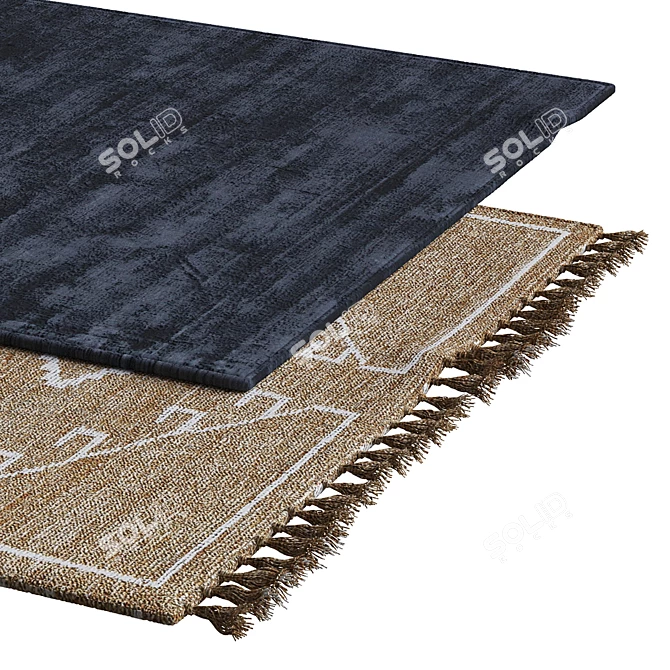 Luxury Polysilk Carpets 3D model image 2