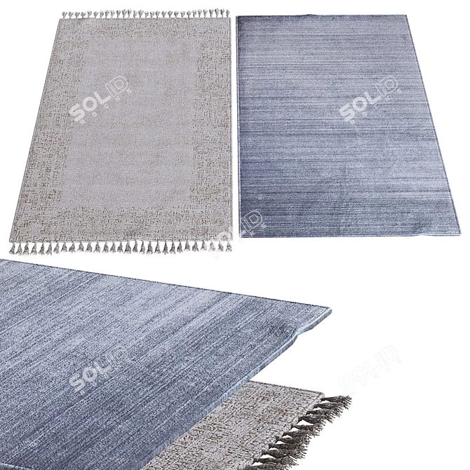 Luxury Polysilk Carpets 3D model image 1