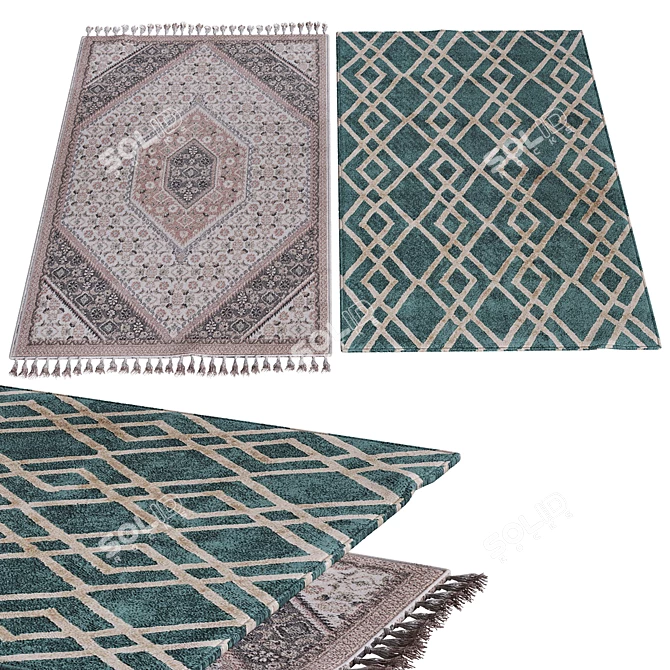 Poly Carpet: Vibrant Flooring Solution 3D model image 1