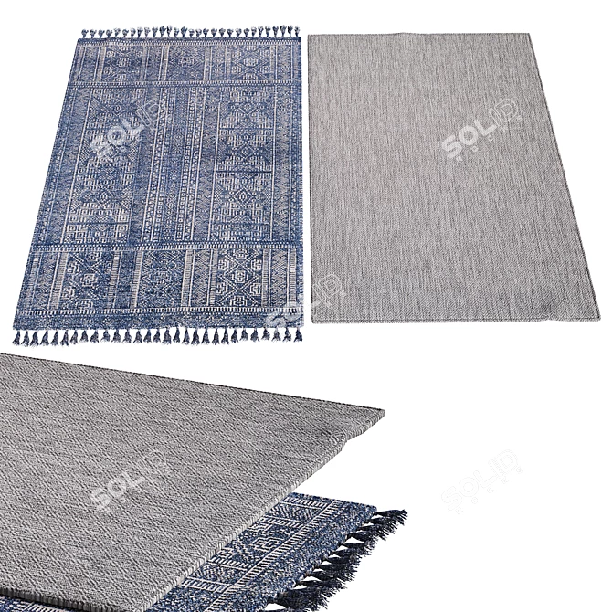 Soft Velvet Carpets: Luxurious and Durable 3D model image 1