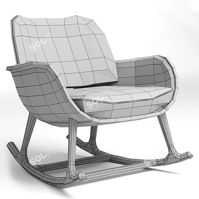 Title: Martha Armchair: Sleek Design, Comfortable Seating 3D model image 3