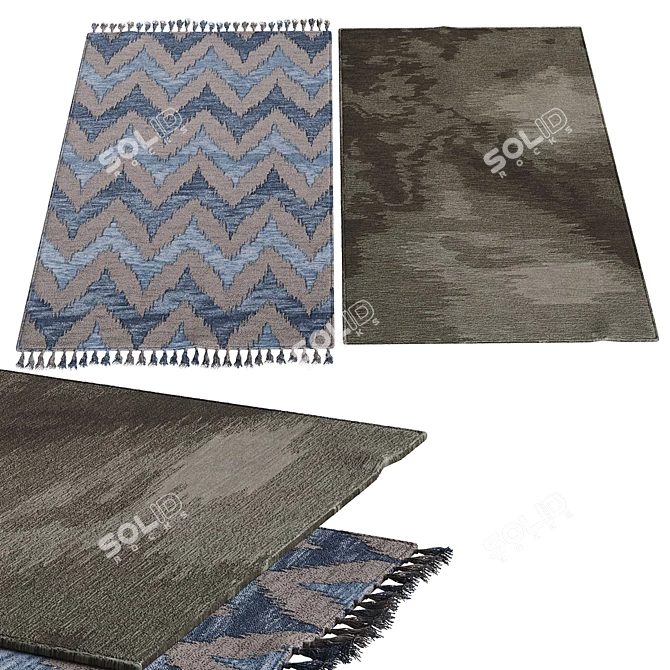 Poly Blend Carpets: Luxurious and Durable 3D model image 1