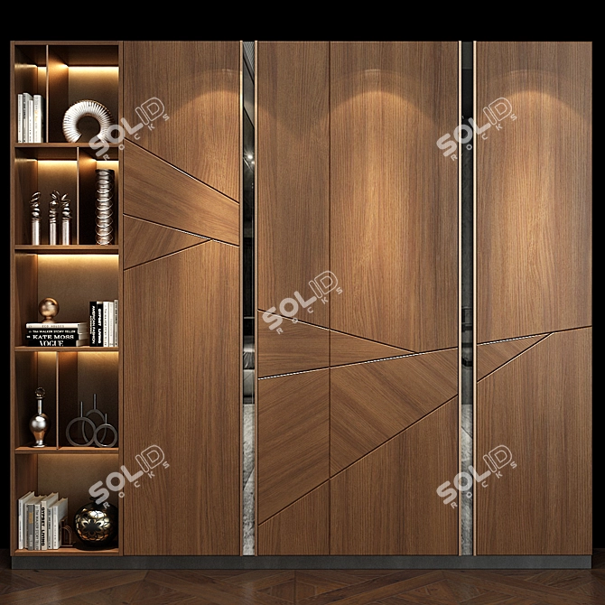 Stylish Storage Solution: Cabinet Furniture 3D model image 1