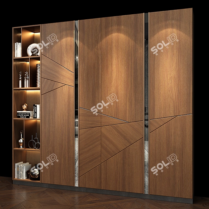 Stylish Storage Solution: Cabinet Furniture 3D model image 2