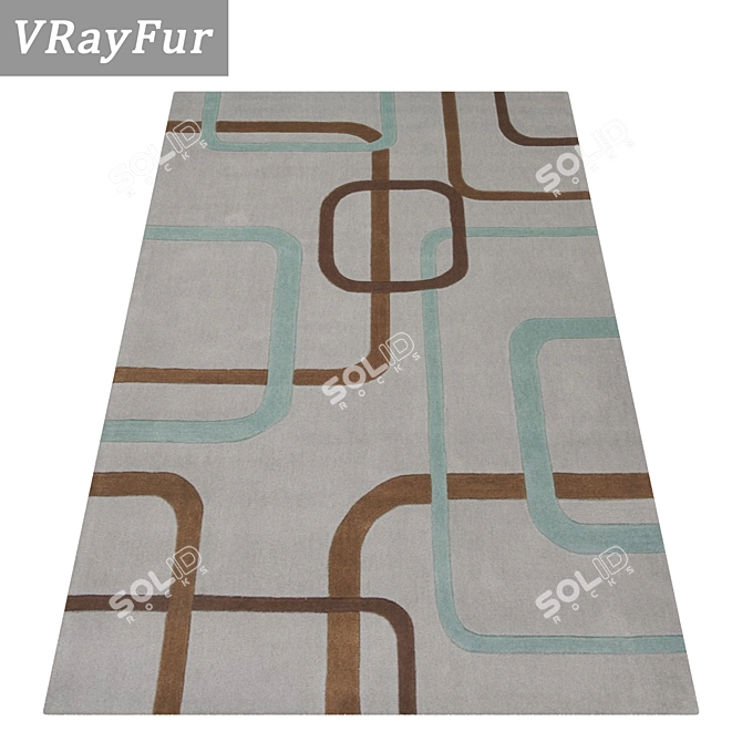 Luxury Rugs Set 3D model image 2