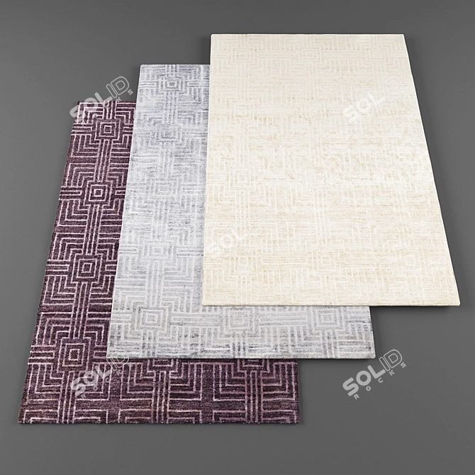 High-Res Carpets Pack 3D model image 1