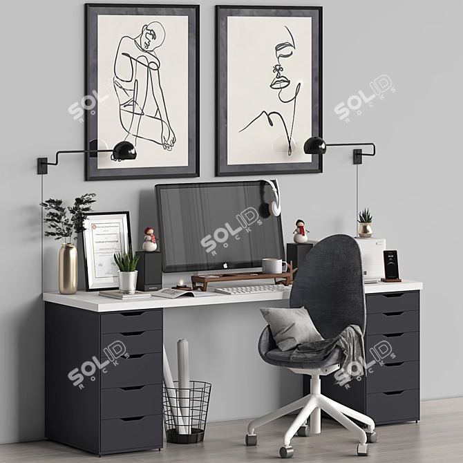 Ikea Workplace 2015: Functional and Versatile 3D model image 2