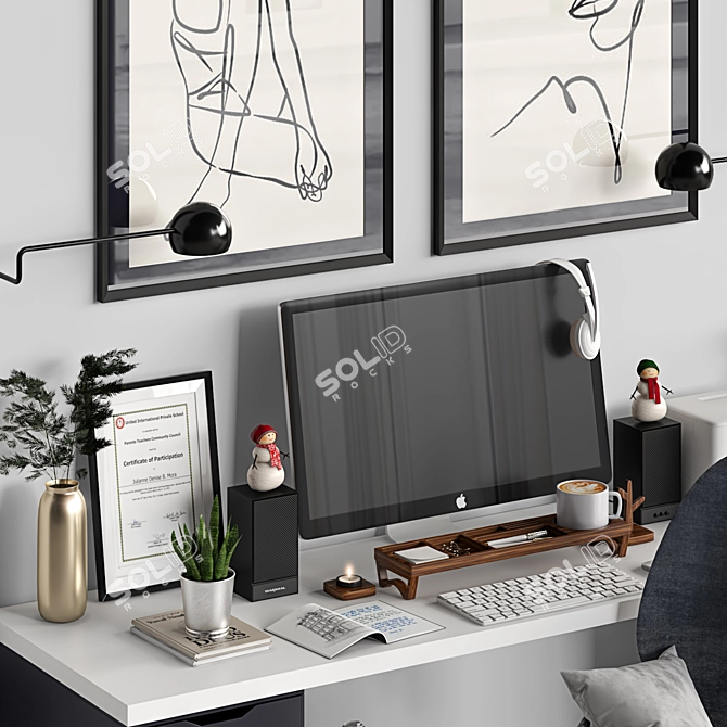 Ikea Workplace 2015: Functional and Versatile 3D model image 3