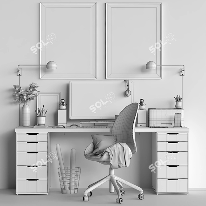 Ikea Workplace 2015: Functional and Versatile 3D model image 5