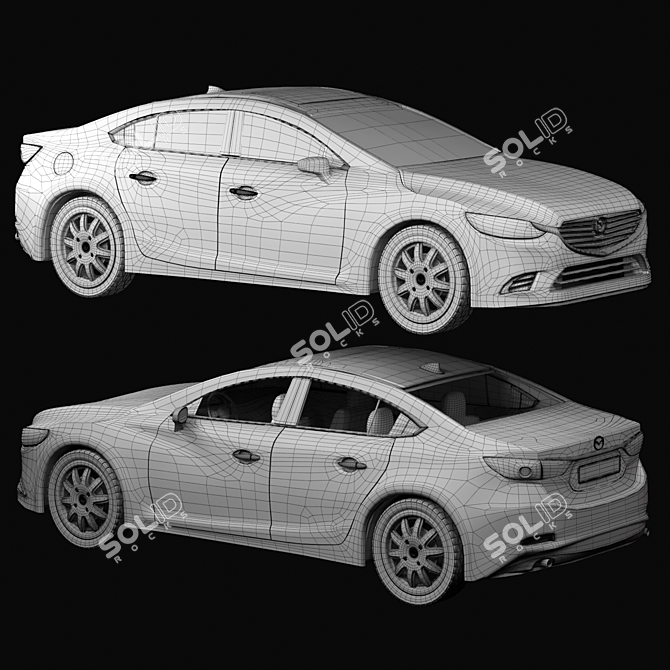 Sleek and Stylish Mazda 6 3D model image 2