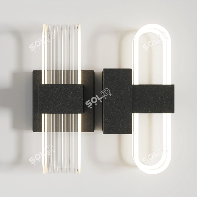 Translucent Wall Sconce 3D model image 2