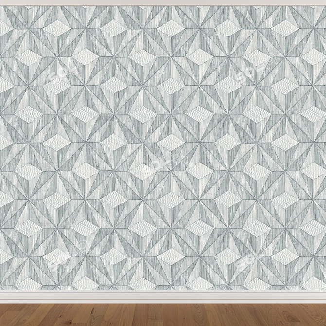 Seamless Wallpaper Set | 3 Designs 3D model image 3