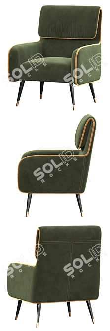 Elegant Giselle Chair: Sophisticated Design & Exceptional Comfort 3D model image 2
