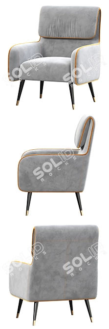 Elegant Giselle Chair: Sophisticated Design & Exceptional Comfort 3D model image 3